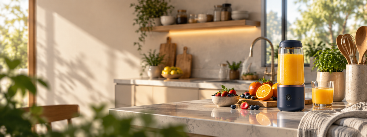 Modern kitchen with convenient everyday gadgets